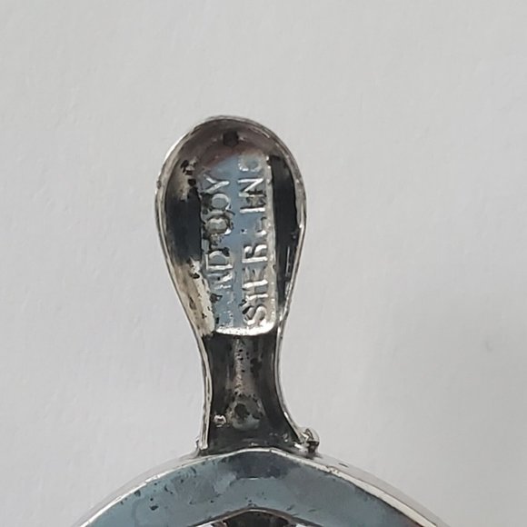 Vintage Bond Boyd Sterling Silver Rose Wishbone Silver Brooch / Pin - Picture 9 of 11